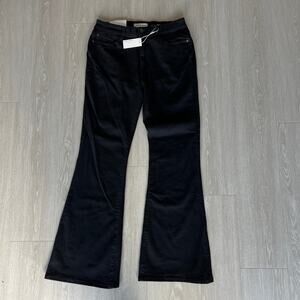 Warp + Weft Mia Miami Flare Jeans Womens Size 12/31 Black